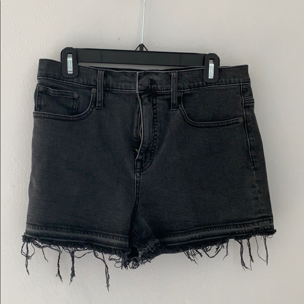 Madewell Black Denim Shorts